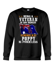 Being a Veteran is an honor being a Poppy is - Crewneck Sweatshirt tile