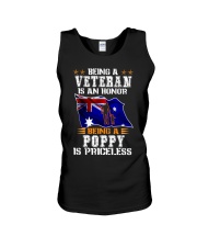 Being a Veteran is an honor being a Poppy is - Unisex Tank tile