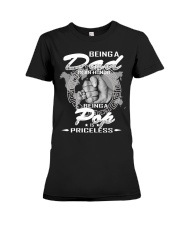 Being a Dad is an honor being a Pop is priceless Premium Fit Ladies Tee tile