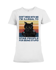 Cat Nurse Premium Fit Ladies Tee tile