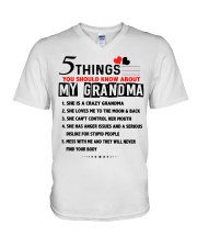 5 things - Grandma V-Neck T-Shirt tile