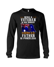 Being a Veteran is an honor being a Father is - Long Sleeve Tee tile