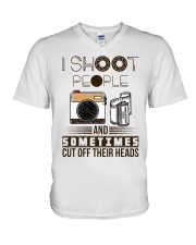 Photographer V-Neck T-Shirt tile