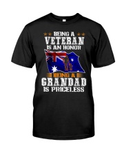 Being a Veteran is an honor being a Grandad is - Classic T-Shirt front