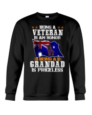 Being a Veteran is an honor being a Grandad is - Crewneck Sweatshirt tile