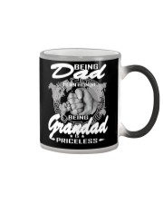 Being Dad is an honor being Grandad is priceless Color Changing Mug tile