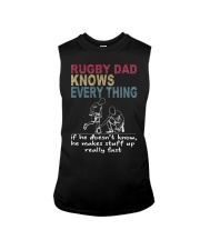 Father's Day Rugby Dad Sleeveless Tee tile