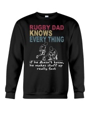 Father's Day Rugby Dad Crewneck Sweatshirt tile