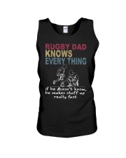 Father's Day Rugby Dad Unisex Tank tile