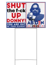Yard Sign 18x12 Yard Sign back
