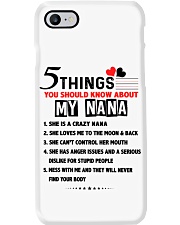 5 things - Nana Phone Case tile