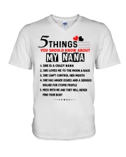 5 things - Nana V-Neck T-Shirt tile