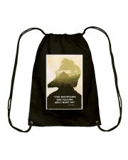 The Mountains are calling and I must go Drawstring Bag tile