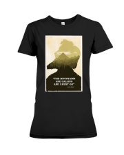 The Mountains are calling and I must go Premium Fit Ladies Tee tile