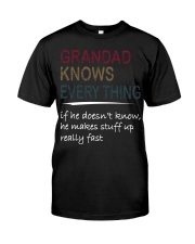 Grandad Knows Everything Classic T-Shirt front