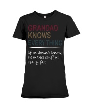 Grandad Knows Everything Premium Fit Ladies Tee tile