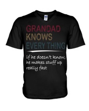 Grandad Knows Everything V-Neck T-Shirt tile