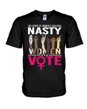 100 Years Women's Suffrage V-Neck T-Shirt tile