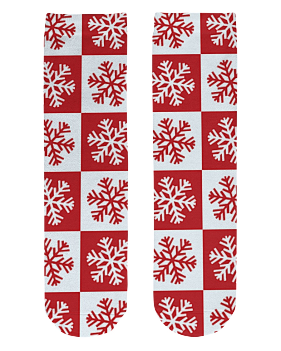 Snowflakes Crew Length Socks