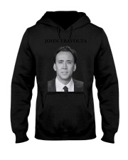 john travolta nicolas cage shirt Hooded Sweatshirt front