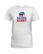 raised right shirt Ladies T-Shirt thumbnail