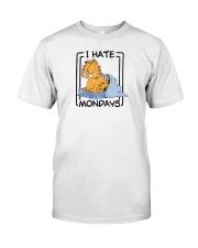 i hate mondays garfield shirt Classic T-Shirt front