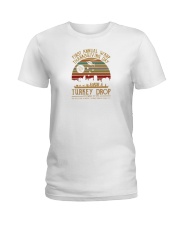 wkrp turkey drop shirt Ladies T-Shirt thumbnail