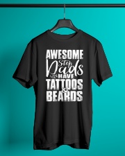 Awesome Step Dads Have Tattoos And Beards Classic T-Shirt lifestyle-mens-crewneck-front-3