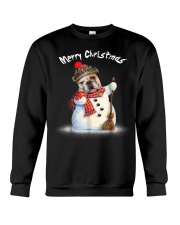 Merry Christmas Bulldog Snowmen Tshirt Crewneck Sweatshirt thumbnail