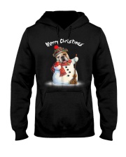 Merry Christmas Bulldog Snowmen Tshirt Hooded Sweatshirt thumbnail