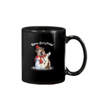Merry Christmas Bulldog Snowmen Tshirt Mug thumbnail