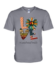 Felice LPN Life V-Neck T-Shirt tile