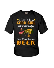 Camping - I Try To Be A Good Girl Youth T-Shirt tile