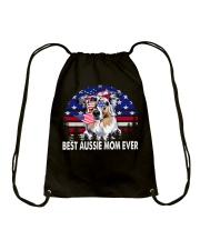 dogs mom - aussie Drawstring Bag tile