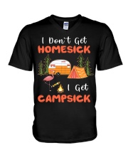 Camping I Get Campsick V-Neck T-Shirt tile