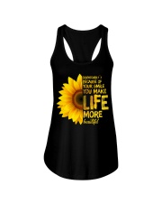Dispatcher Make Life More Beautiful Ladies Flowy Tank tile