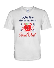 Math Teacher - Stand Out V-Neck T-Shirt tile