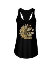 To Be A Librarian Ladies Flowy Tank tile