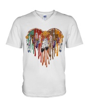Felice Native American Heart V-Neck T-Shirt tile