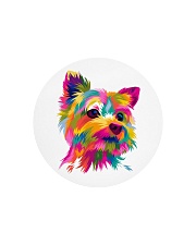 Yorkie Art 2 Circle Cutting Board tile