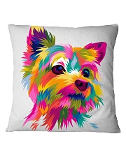 Yorkie Art 2 Square Pillowcase tile