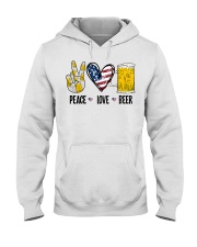 Felice Peace Love Beer Hooded Sweatshirt tile
