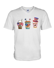 Felice American Coffee V-Neck T-Shirt tile