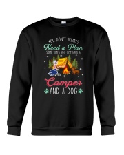 A Camper And A Dog Crewneck Sweatshirt tile