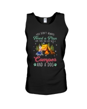A Camper And A Dog Unisex Tank tile