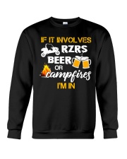 Q126 It Involves Beer Or Campfires Crewneck Sweatshirt tile