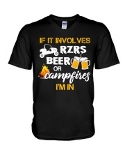 Q126 It Involves Beer Or Campfires V-Neck T-Shirt tile