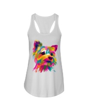 Yorkie Art Ladies Flowy Tank tile