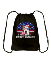 dogs mom - Staffy Bull Drawstring Bag tile