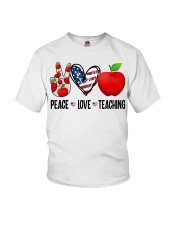 Felice Peace Love Teaching Youth T-Shirt tile